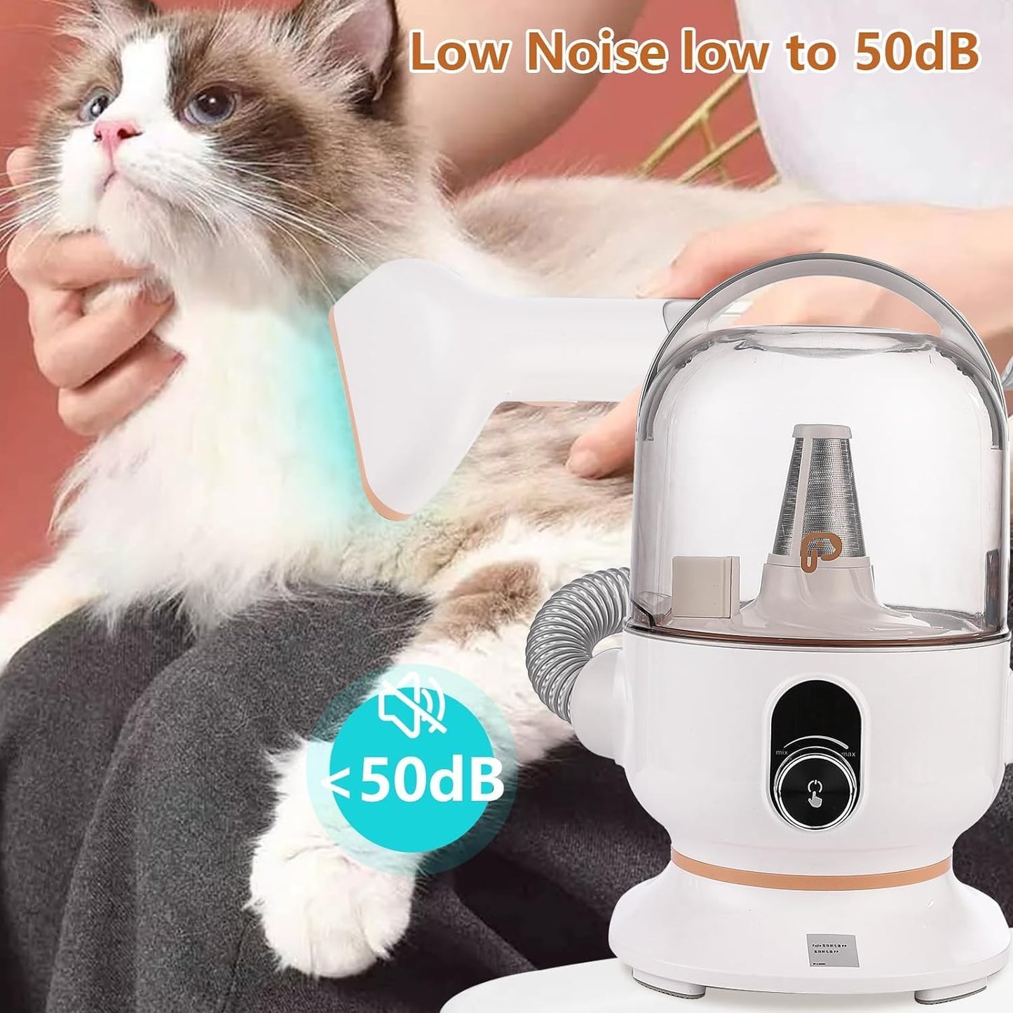 Pet Grooming Vacuum,Pet Grooming Kit & Vacuum Suction 99% Pet Hair,Dog Vacuum for Shedding Grooming,Pet Grooming Vacuum for Dogs&Cats,5 In-1 Pet Grooming Kit,Dog Hair Remover